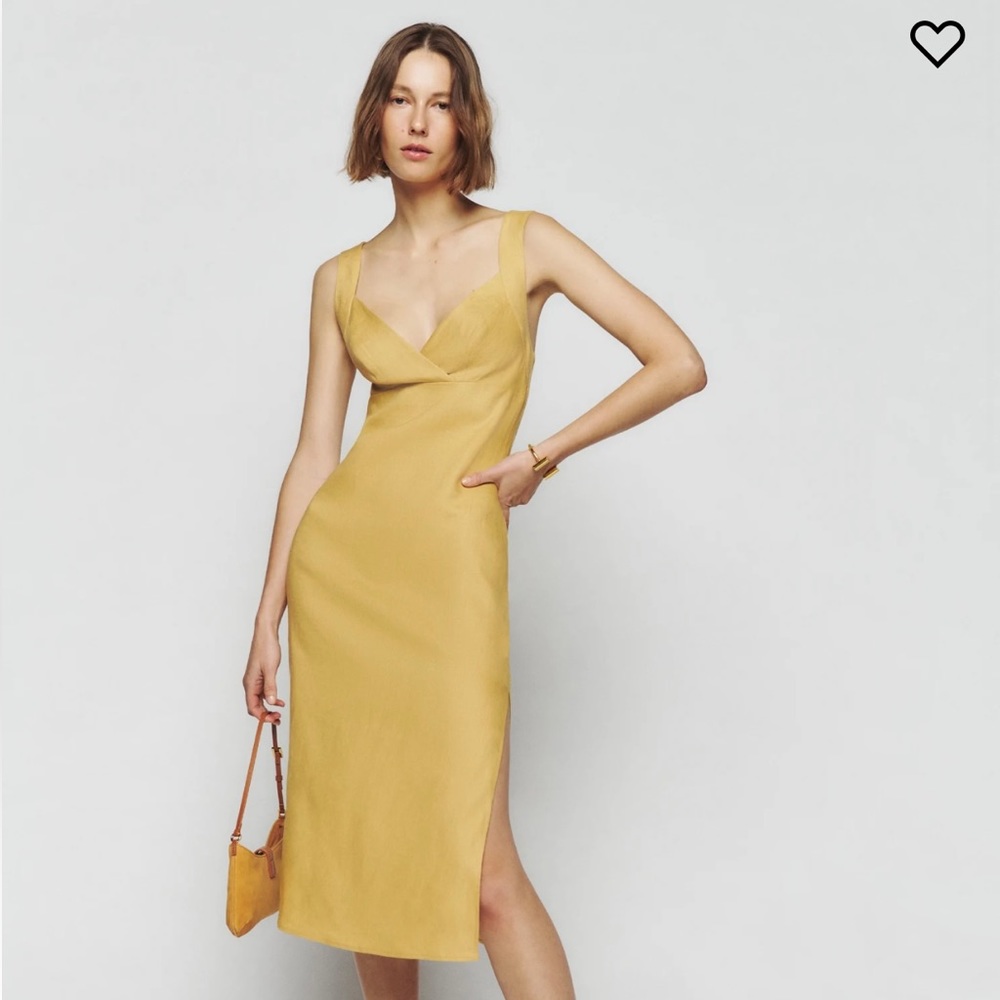 Reformation Allira linen dress size 2 NWT